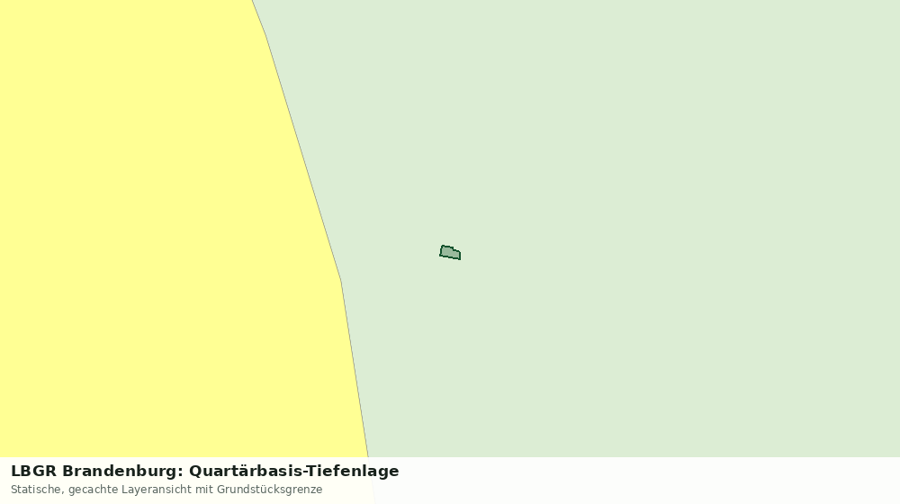 Statische Kartenansicht: LBGR Brandenburg: Quartärbasis-Tiefenlage