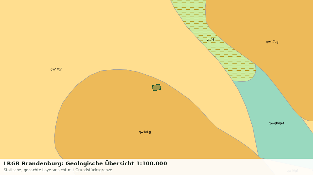 Statische Kartenansicht: LBGR Brandenburg: Geologische Übersicht 1:100.000