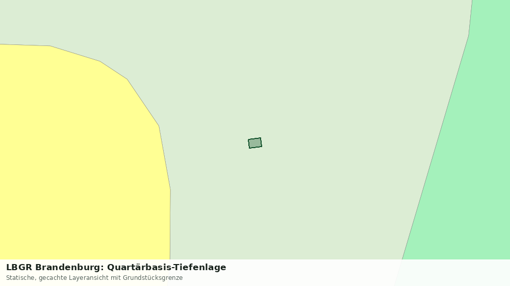 Statische Kartenansicht: LBGR Brandenburg: Quartärbasis-Tiefenlage