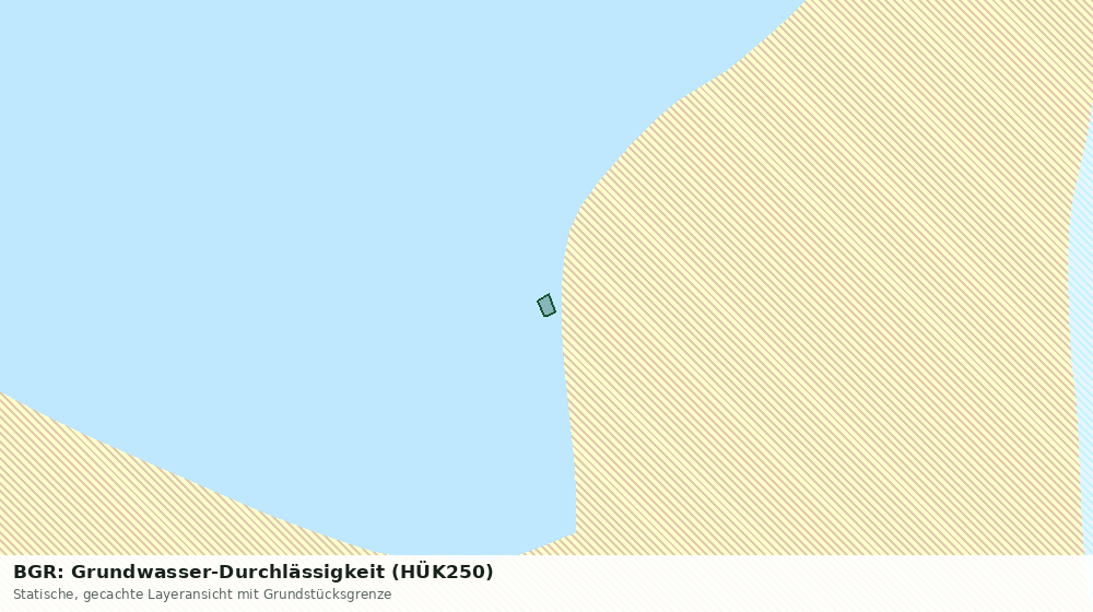 Statische Kartenansicht: BGR: Grundwasser-Durchlässigkeit (HÜK250)