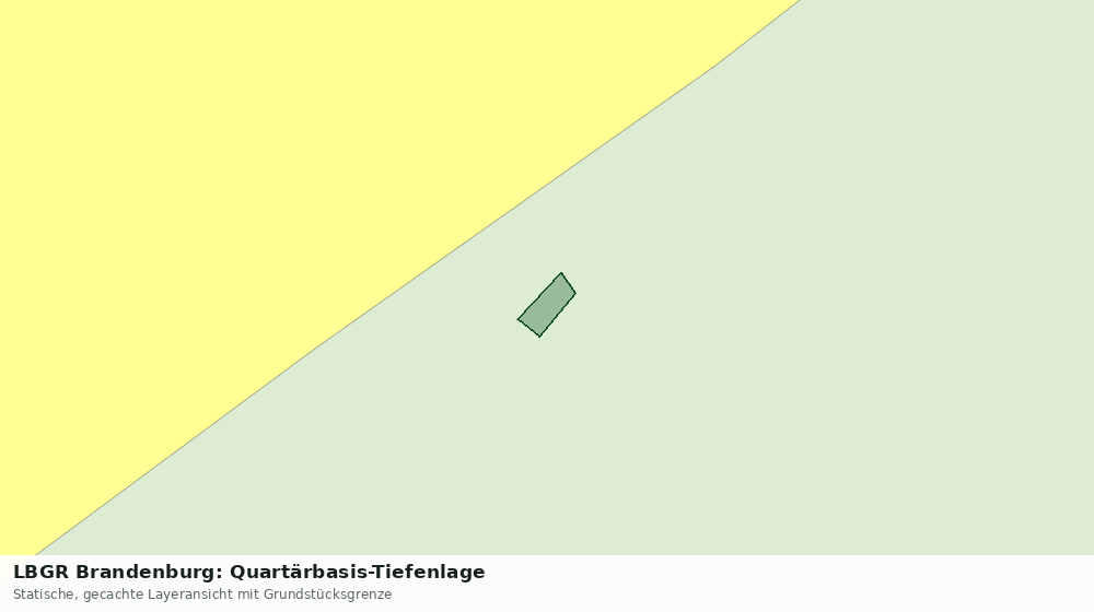 Statische Kartenansicht: LBGR Brandenburg: Quartärbasis-Tiefenlage
