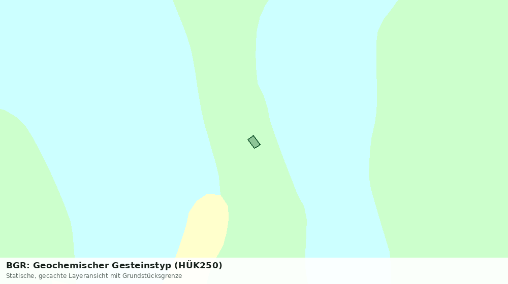 Statische Kartenansicht: BGR: Geochemischer Gesteinstyp (HÜK250)