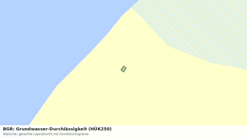 Statische Kartenansicht: BGR: Grundwasser-Durchlässigkeit (HÜK250)