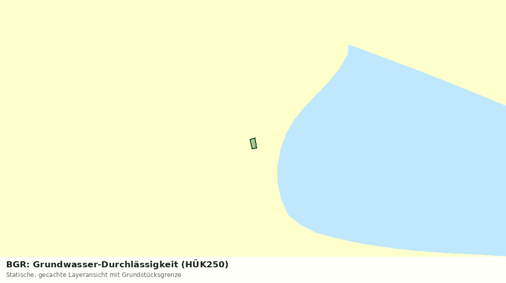 Statische Kartenansicht: BGR: Grundwasser-Durchlässigkeit (HÜK250)
