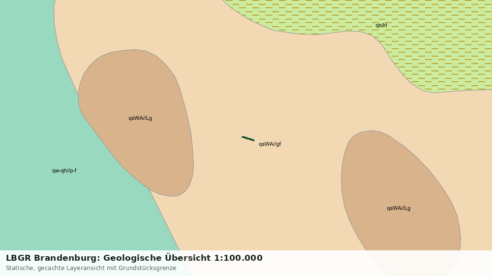 Statische Kartenansicht: LBGR Brandenburg: Geologische Übersicht 1:100.000