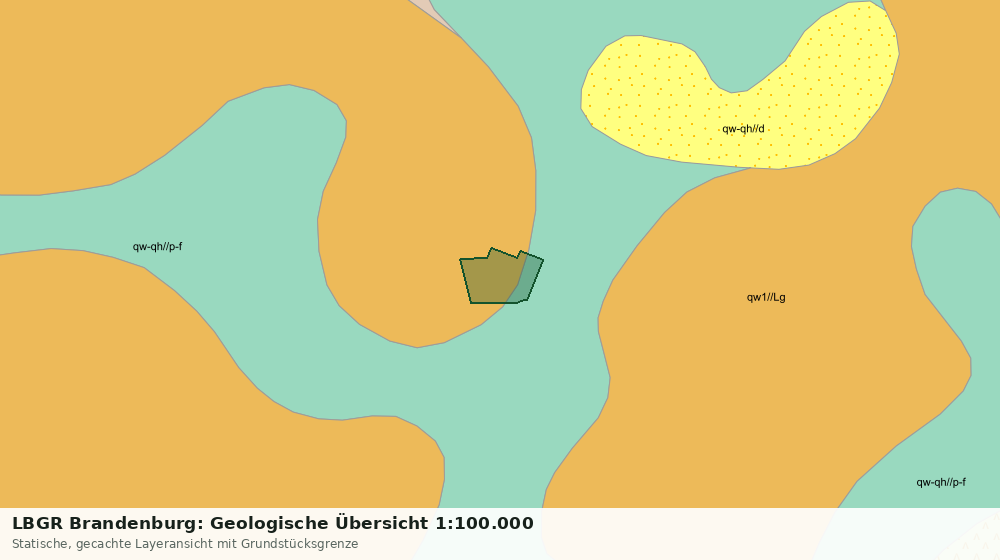 Statische Kartenansicht: LBGR Brandenburg: Geologische Übersicht 1:100.000