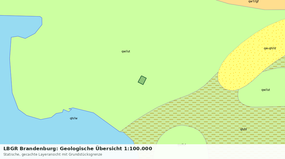 Statische Kartenansicht: LBGR Brandenburg: Geologische Übersicht 1:100.000