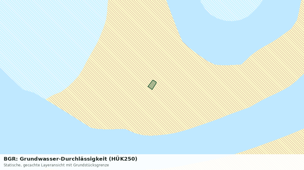 Statische Kartenansicht: BGR: Grundwasser-Durchlässigkeit (HÜK250)