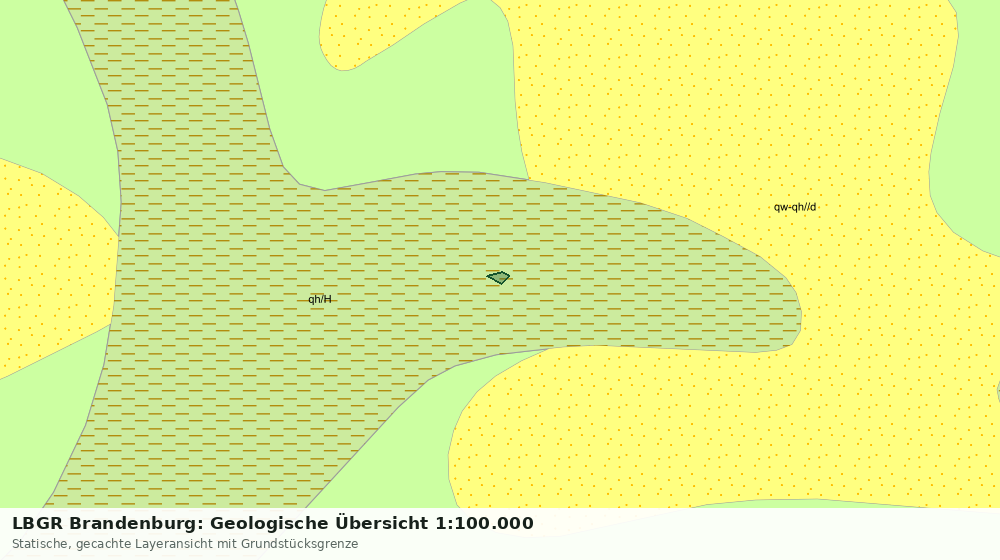 Statische Kartenansicht: LBGR Brandenburg: Geologische Übersicht 1:100.000