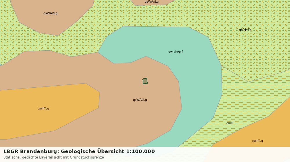 Statische Kartenansicht: LBGR Brandenburg: Geologische Übersicht 1:100.000
