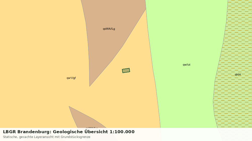 Statische Kartenansicht: LBGR Brandenburg: Geologische Übersicht 1:100.000