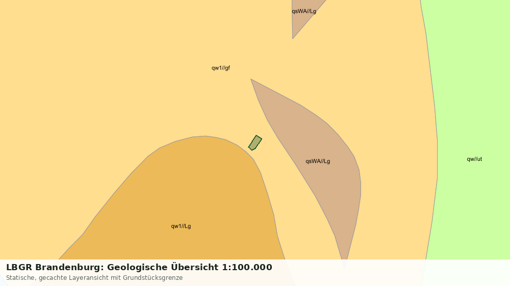 Statische Kartenansicht: LBGR Brandenburg: Geologische Übersicht 1:100.000
