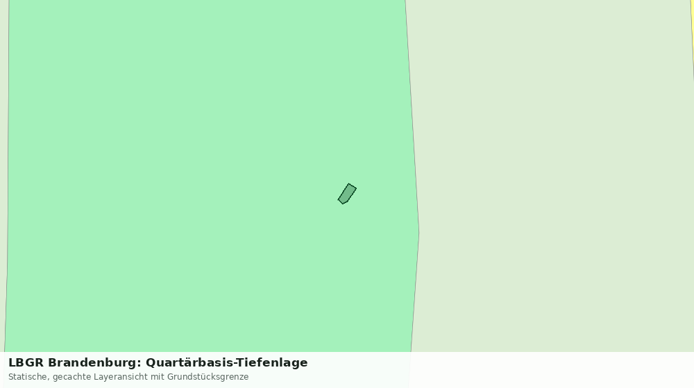 Statische Kartenansicht: LBGR Brandenburg: Quartärbasis-Tiefenlage