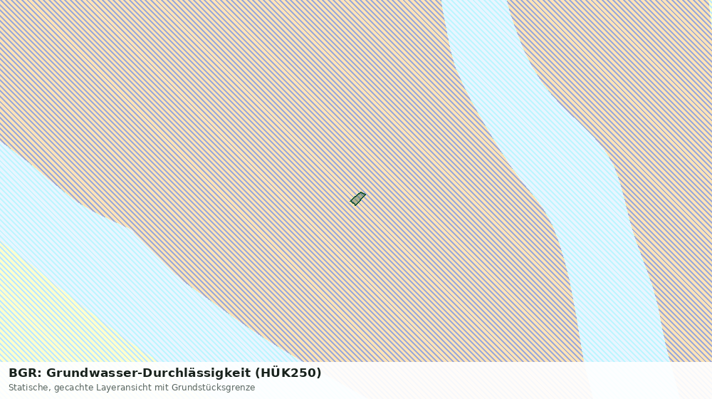 Statische Kartenansicht: BGR: Grundwasser-Durchlässigkeit (HÜK250)