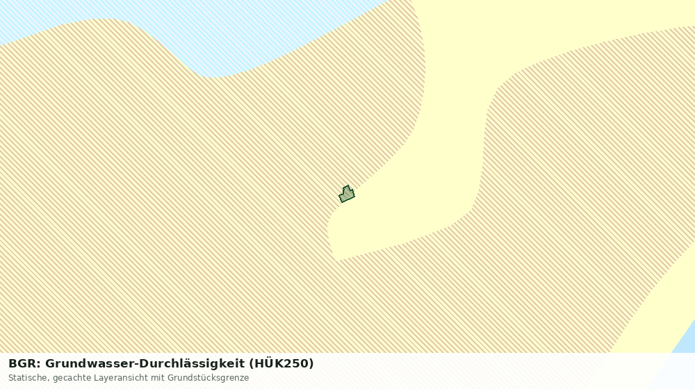 Statische Kartenansicht: BGR: Grundwasser-Durchlässigkeit (HÜK250)