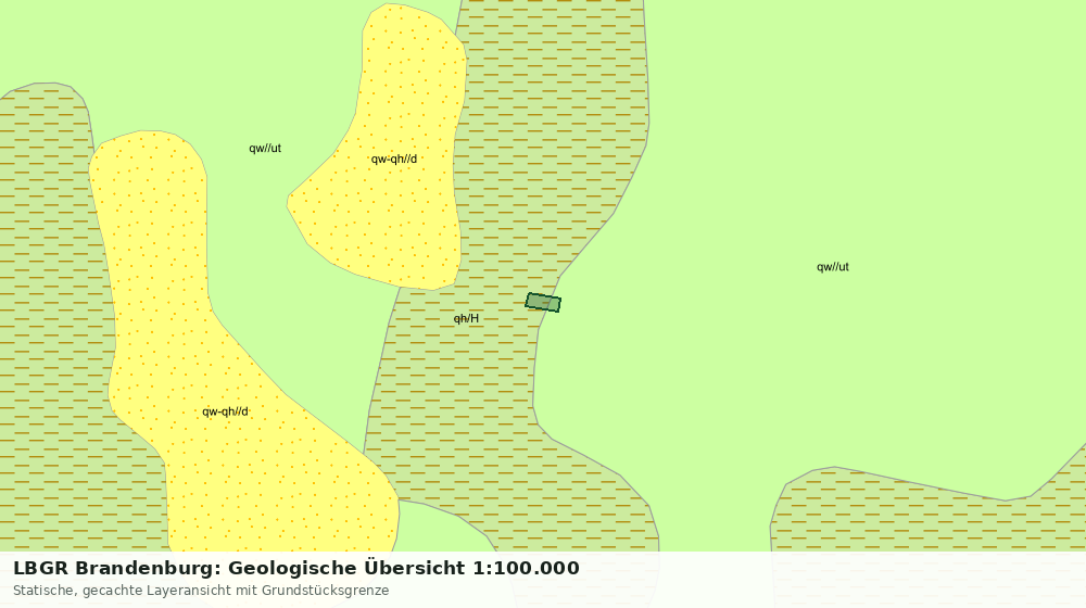 Statische Kartenansicht: LBGR Brandenburg: Geologische Übersicht 1:100.000