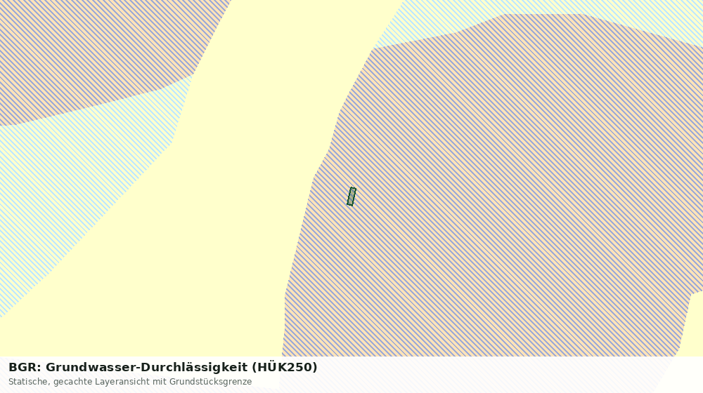 Statische Kartenansicht: BGR: Grundwasser-Durchlässigkeit (HÜK250)