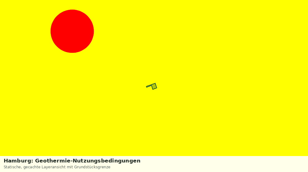 Statische Kartenansicht: Hamburg: Geothermie-Nutzungsbedingungen