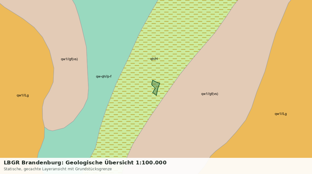 Statische Kartenansicht: LBGR Brandenburg: Geologische Übersicht 1:100.000
