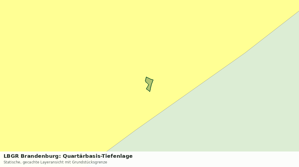 Statische Kartenansicht: LBGR Brandenburg: Quartärbasis-Tiefenlage