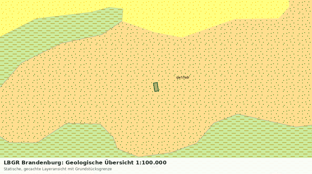 Statische Kartenansicht: LBGR Brandenburg: Geologische Übersicht 1:100.000