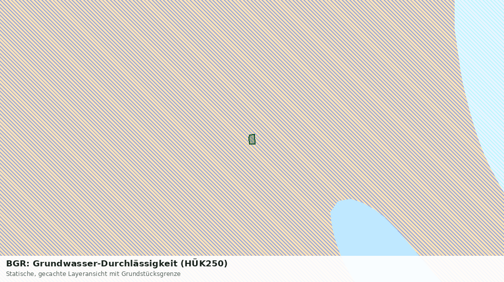 Statische Kartenansicht: BGR: Grundwasser-Durchlässigkeit (HÜK250)