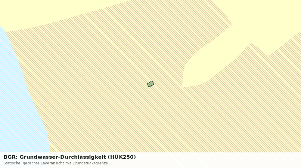 Statische Kartenansicht: BGR: Grundwasser-Durchlässigkeit (HÜK250)