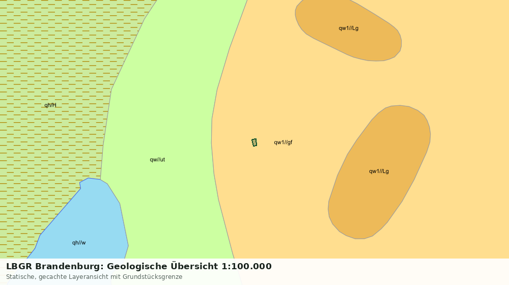 Statische Kartenansicht: LBGR Brandenburg: Geologische Übersicht 1:100.000