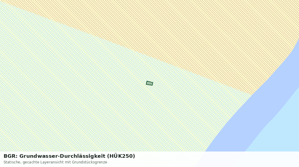 Statische Kartenansicht: BGR: Grundwasser-Durchlässigkeit (HÜK250)