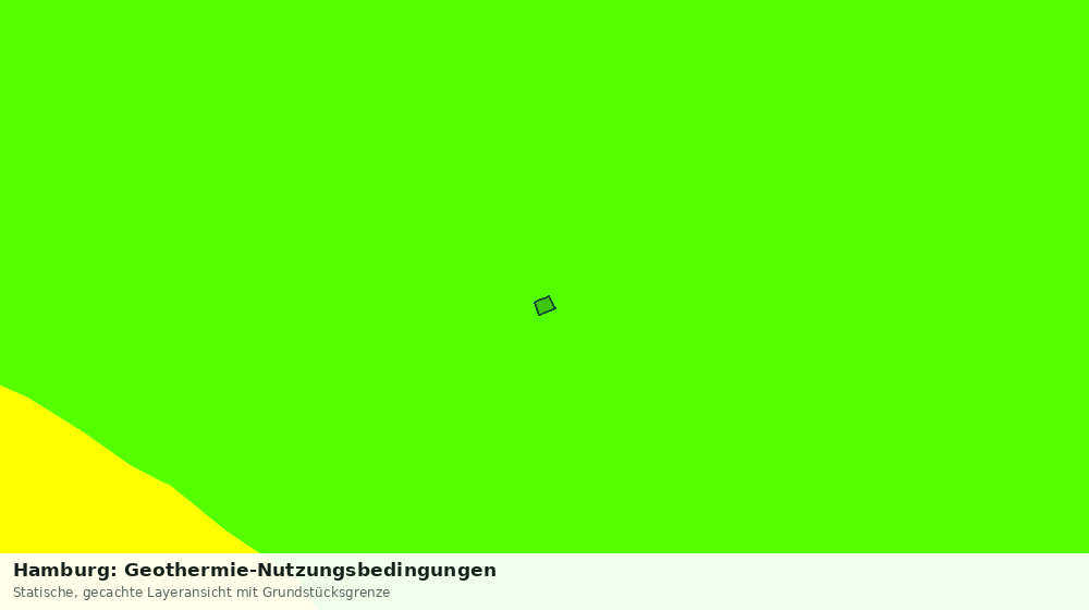 Statische Kartenansicht: Hamburg: Geothermie-Nutzungsbedingungen