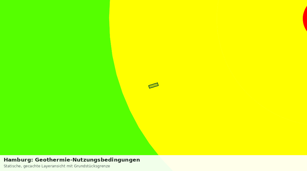 Statische Kartenansicht: Hamburg: Geothermie-Nutzungsbedingungen