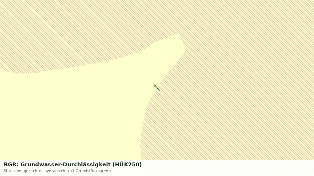 Statische Kartenansicht: BGR: Grundwasser-Durchlässigkeit (HÜK250)