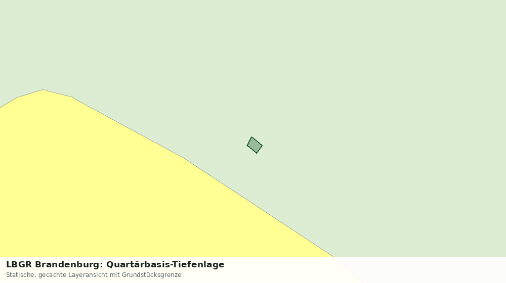 Statische Kartenansicht: LBGR Brandenburg: Quartärbasis-Tiefenlage