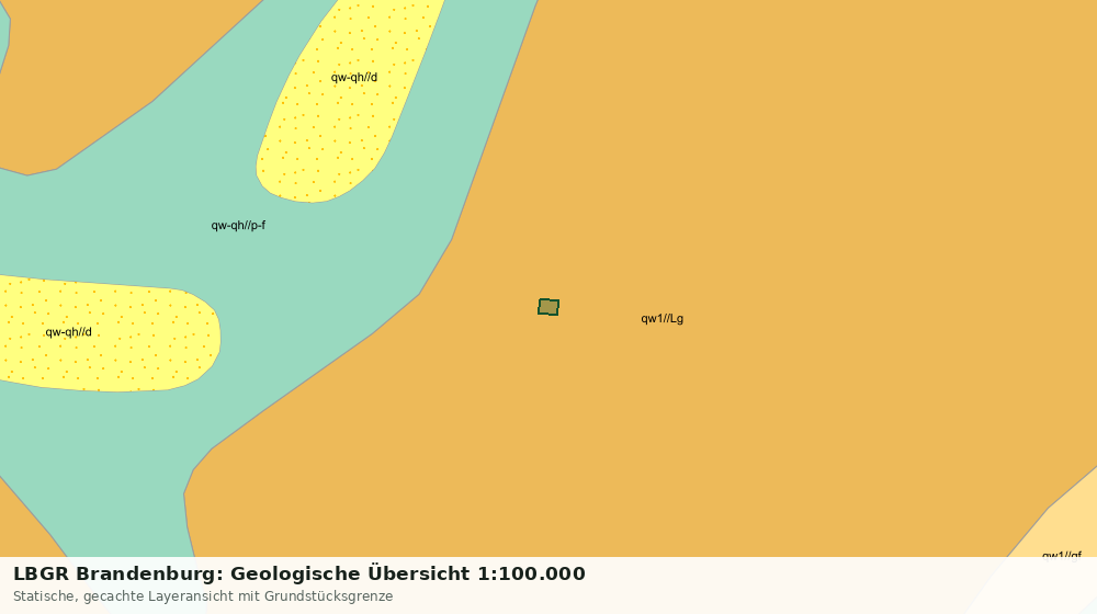 Statische Kartenansicht: LBGR Brandenburg: Geologische Übersicht 1:100.000