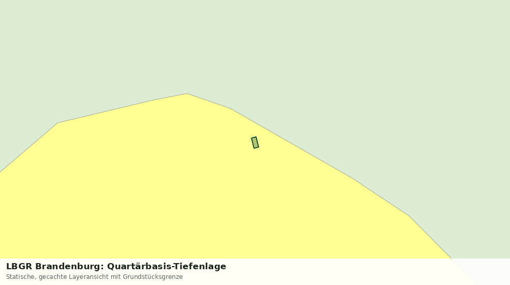 Statische Kartenansicht: LBGR Brandenburg: Quartärbasis-Tiefenlage