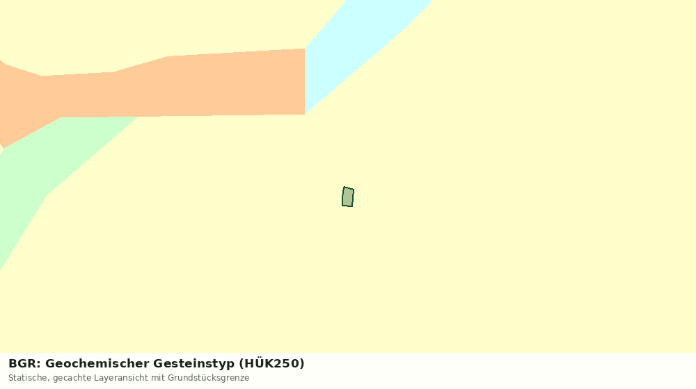 Statische Kartenansicht: BGR: Geochemischer Gesteinstyp (HÜK250)