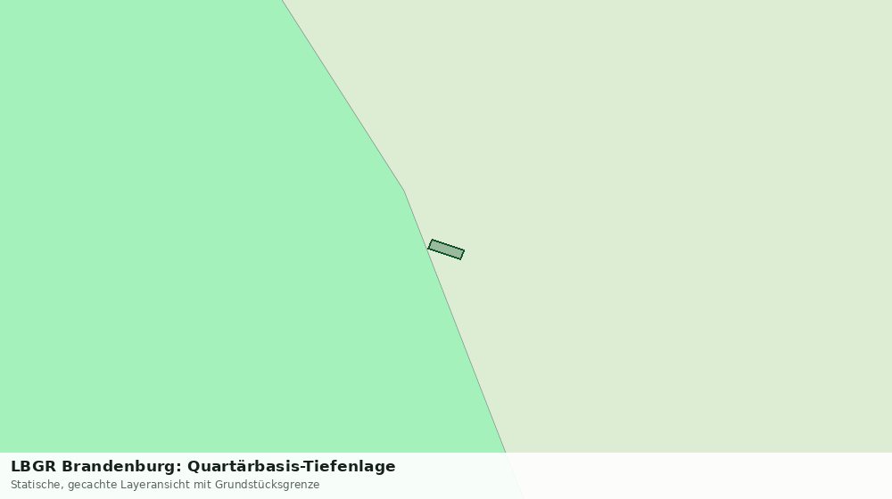 Statische Kartenansicht: LBGR Brandenburg: Quartärbasis-Tiefenlage