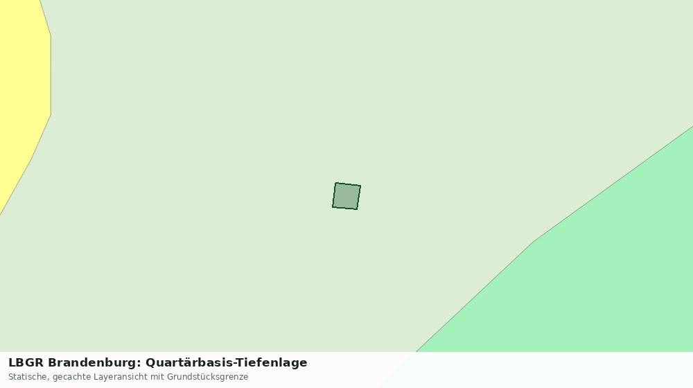 Statische Kartenansicht: LBGR Brandenburg: Quartärbasis-Tiefenlage