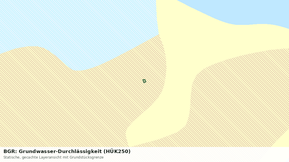 Statische Kartenansicht: BGR: Grundwasser-Durchlässigkeit (HÜK250)
