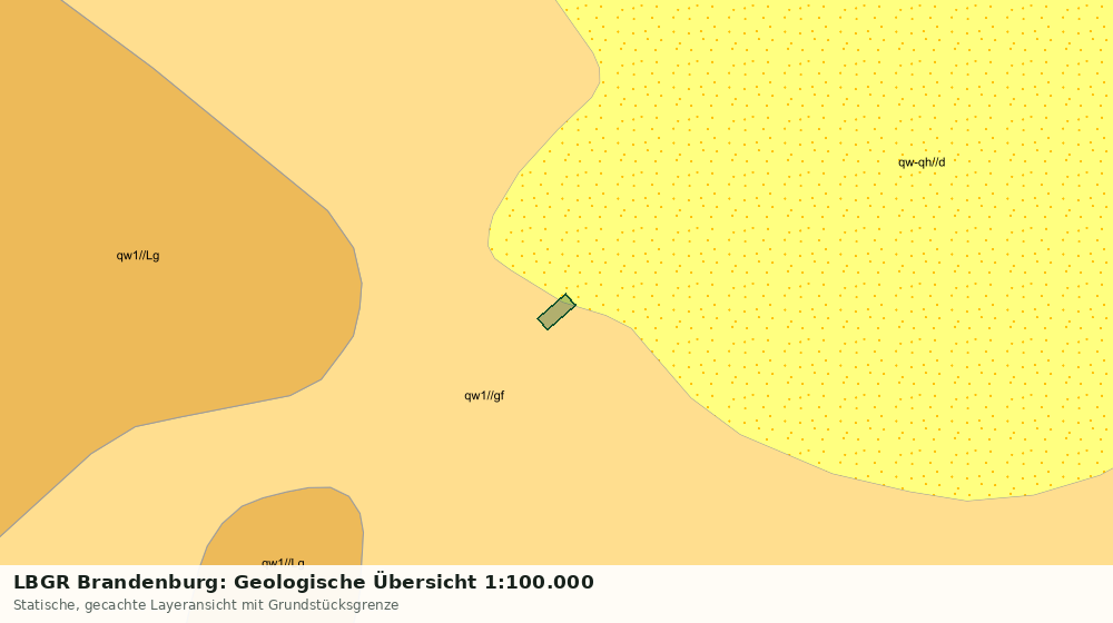 Statische Kartenansicht: LBGR Brandenburg: Geologische Übersicht 1:100.000