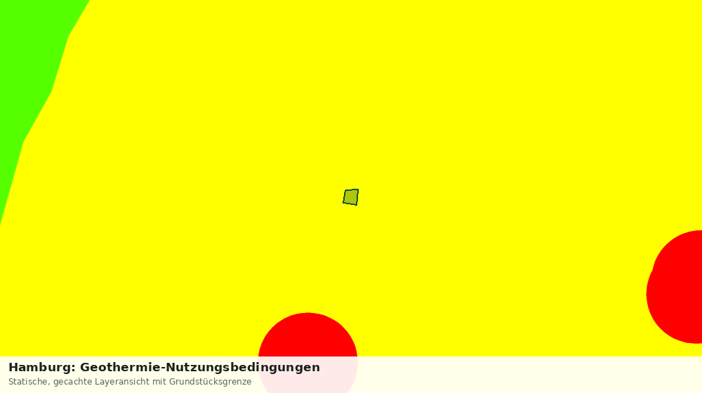 Statische Kartenansicht: Hamburg: Geothermie-Nutzungsbedingungen