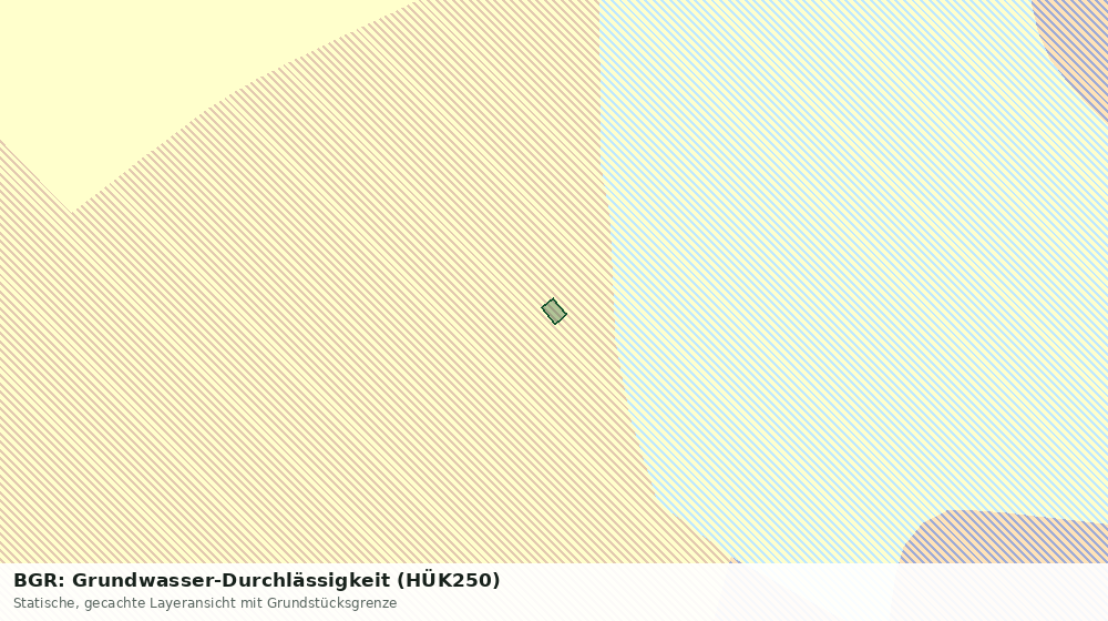 Statische Kartenansicht: BGR: Grundwasser-Durchlässigkeit (HÜK250)