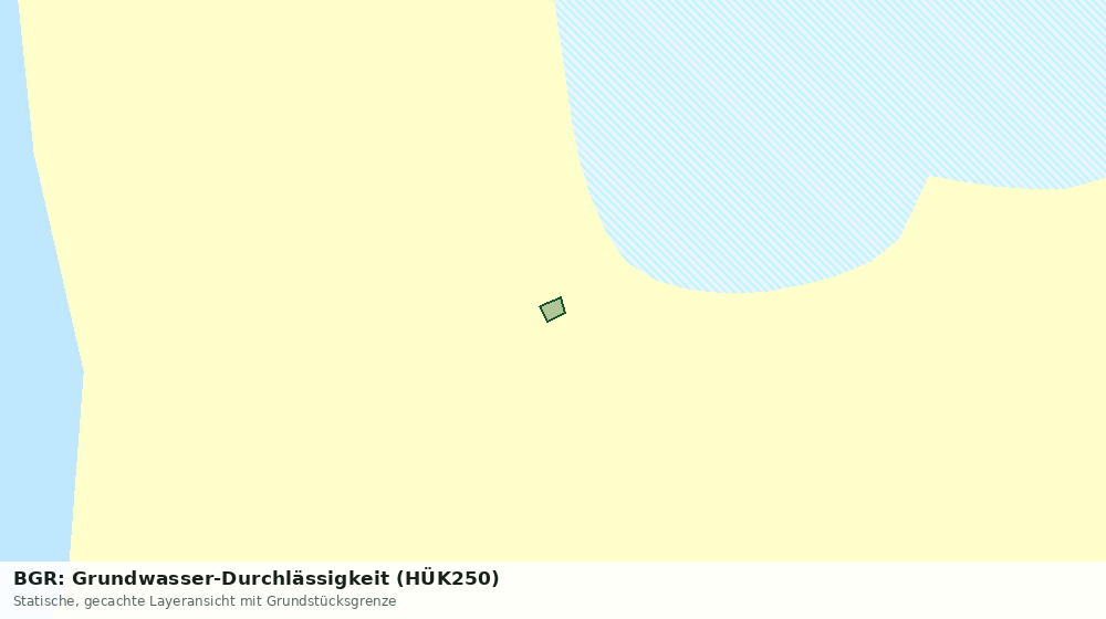 Statische Kartenansicht: BGR: Grundwasser-Durchlässigkeit (HÜK250)