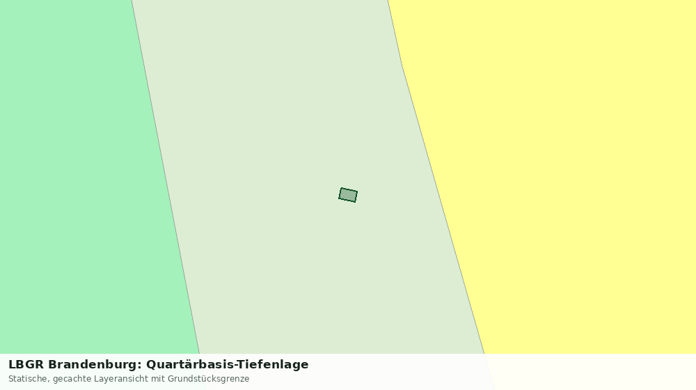 Statische Kartenansicht: LBGR Brandenburg: Quartärbasis-Tiefenlage