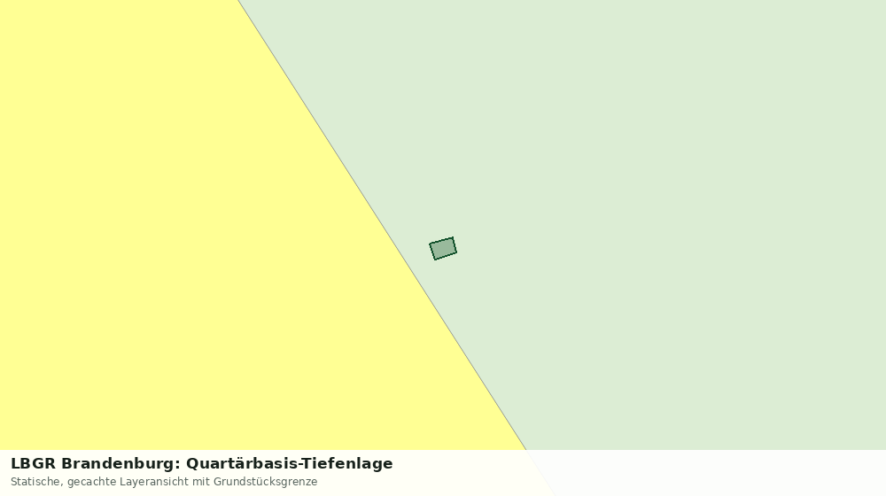 Statische Kartenansicht: LBGR Brandenburg: Quartärbasis-Tiefenlage