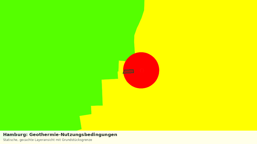 Statische Kartenansicht: Hamburg: Geothermie-Nutzungsbedingungen