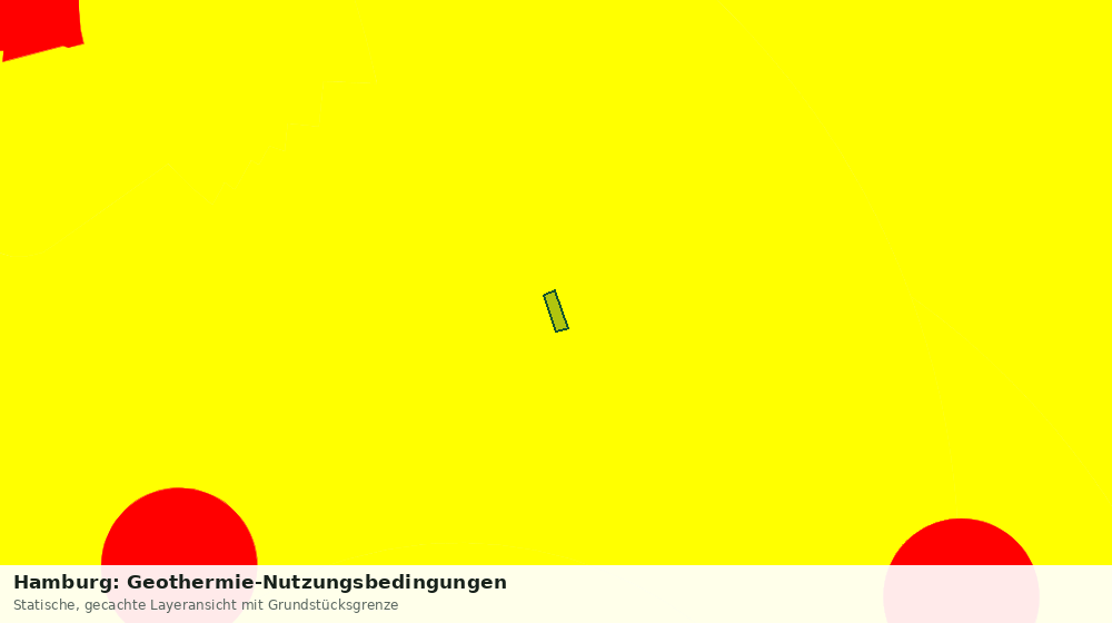 Statische Kartenansicht: Hamburg: Geothermie-Nutzungsbedingungen