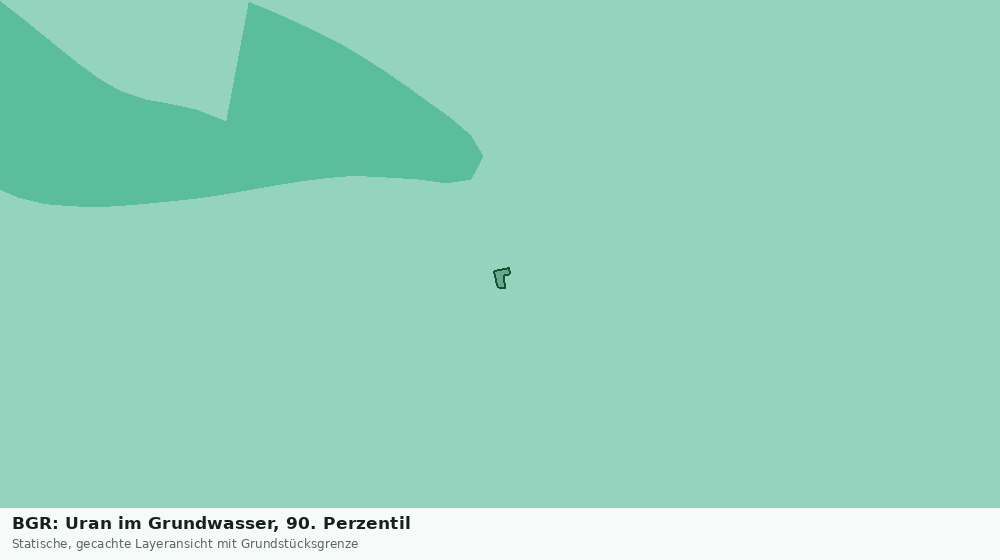 Statische Kartenansicht: BGR: Uran im Grundwasser, 90. Perzentil