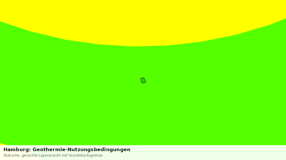 Statische Kartenansicht: Hamburg: Geothermie-Nutzungsbedingungen
