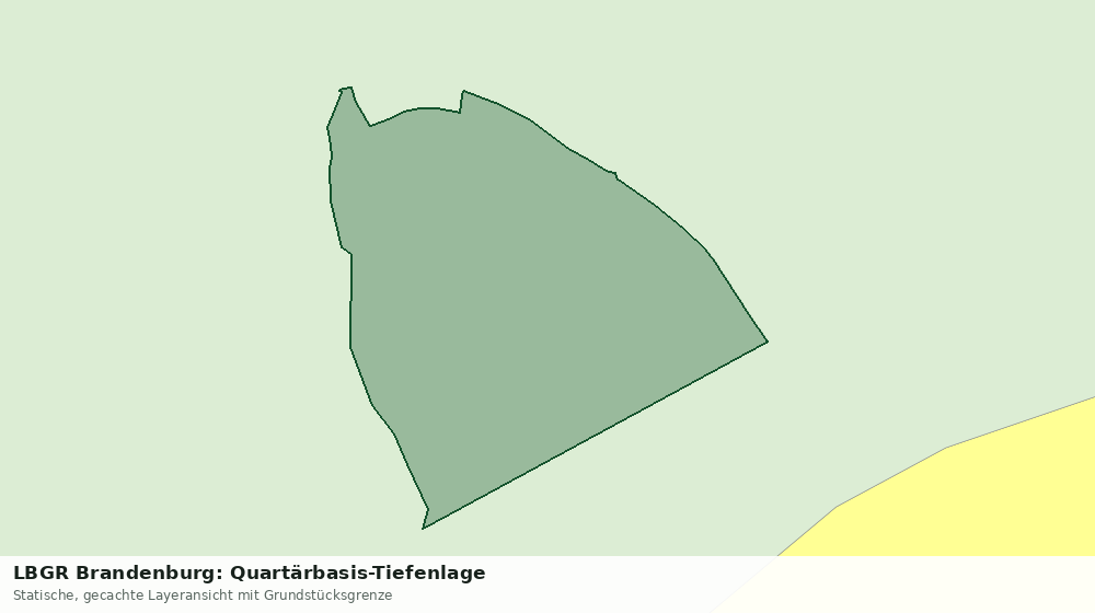 Statische Kartenansicht: LBGR Brandenburg: Quartärbasis-Tiefenlage